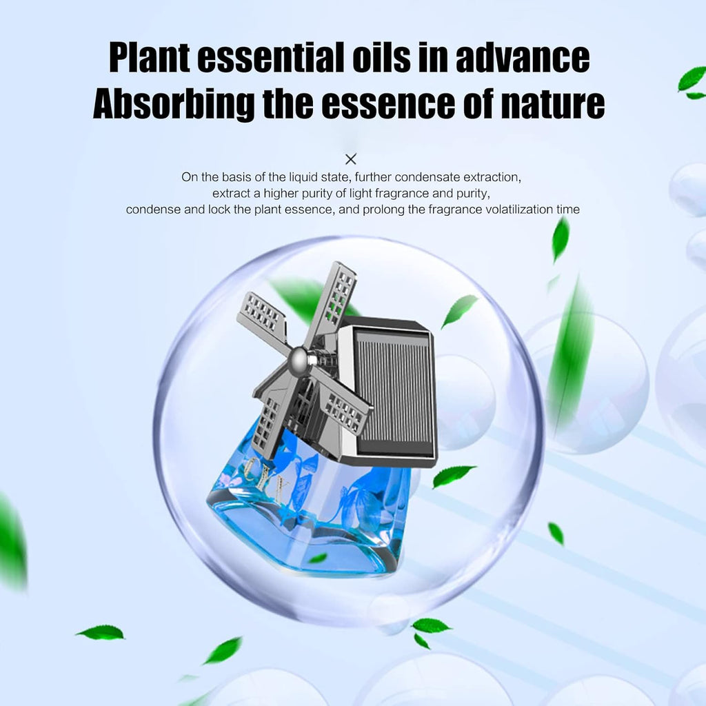 Windmill Design Solar Car Perfume Air Freshener